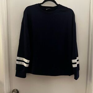 Navy Lounge Set w/Drawstring Track Pants